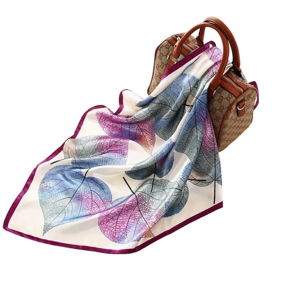 Painted leaf Silky Scarf